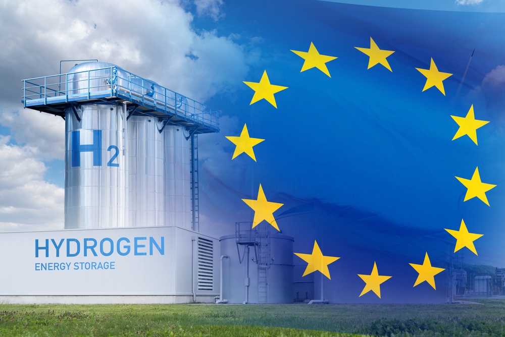 Green hydrogen production facility illustrating the EU's €1.3 billion German hydrogen scheme