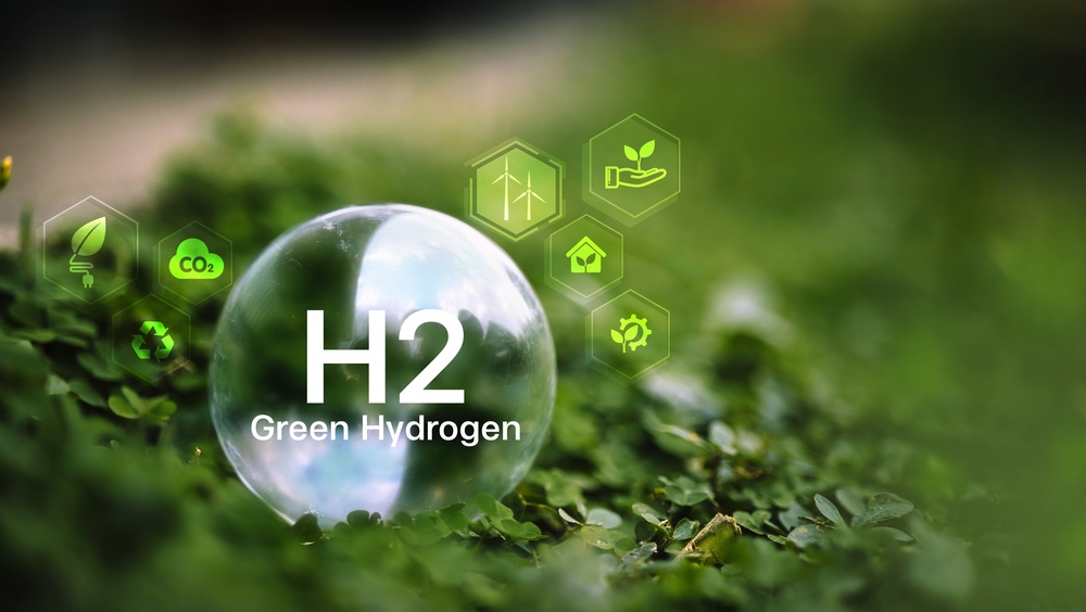 Green hydrogen infrastructure concept with renewable energy integration