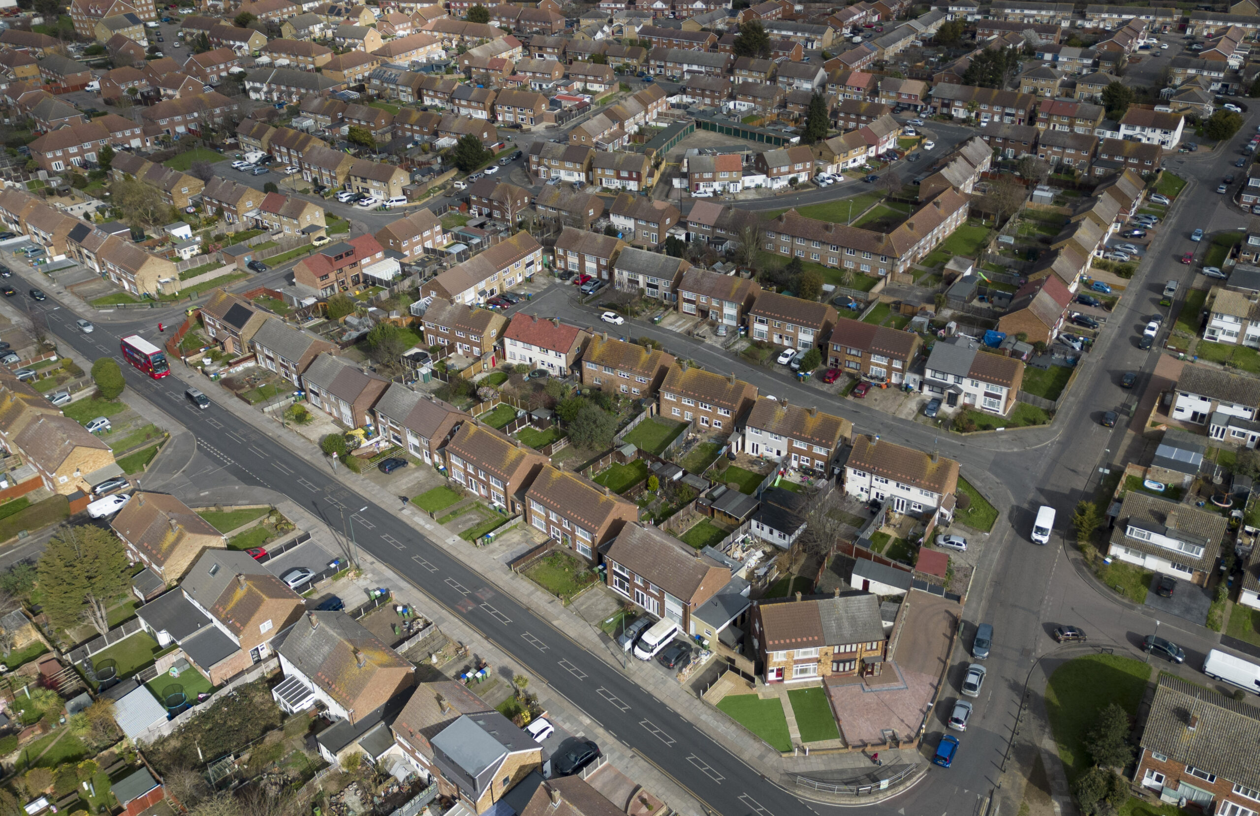 London neighborhood affected by weather