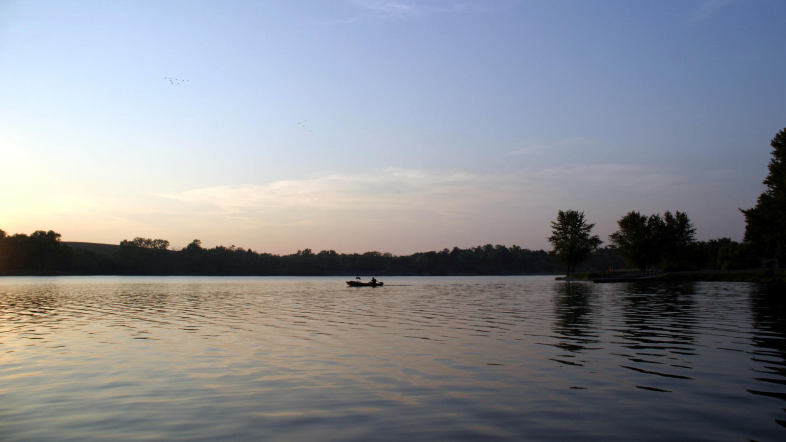 Rock Creek State Park, Iowa — lakefront campsites with lake views in the background