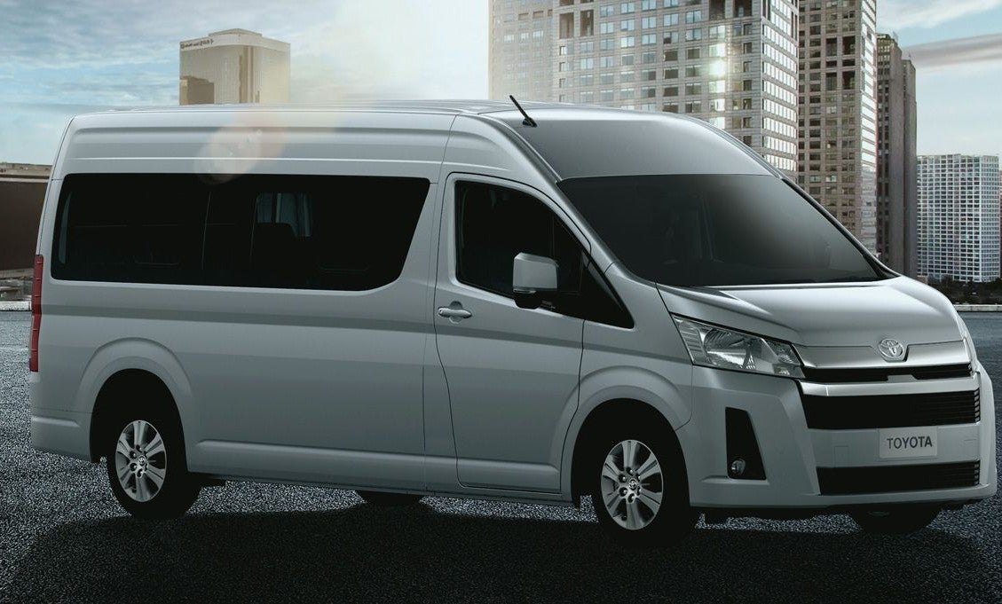 Toyota Hiace van representing Japanese auto sales