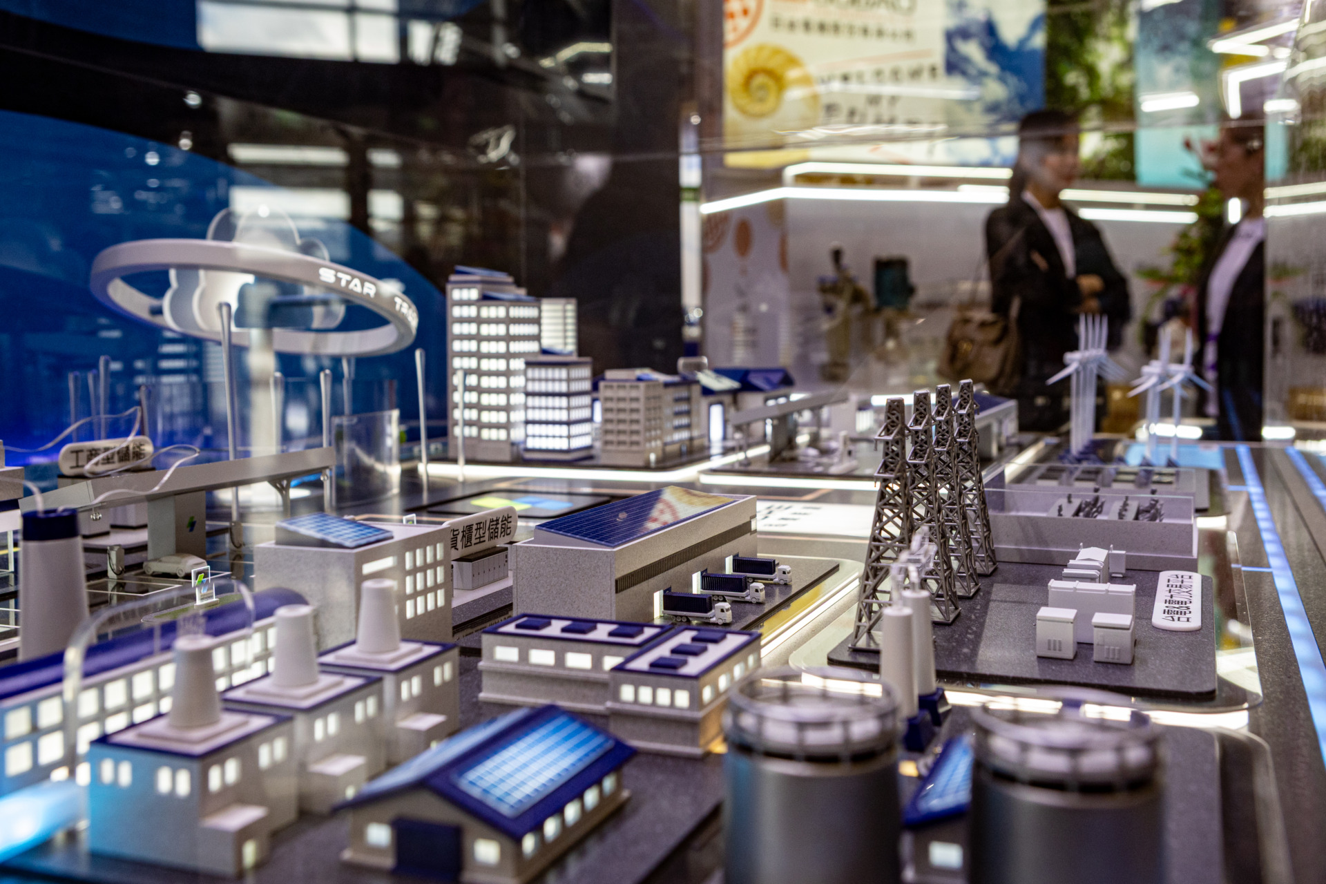 Early-morning cityscape of Taipei with high-rise buildings and semiconductors factories