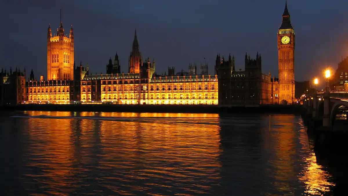 Palace of Westminster and UK Parliament in London