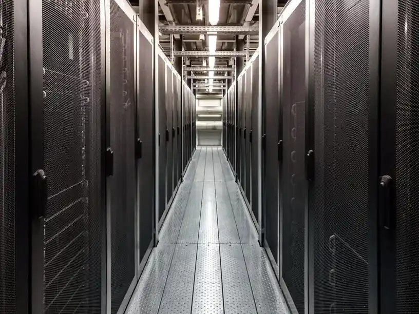 Illustration of AI data centers driving US grid demand