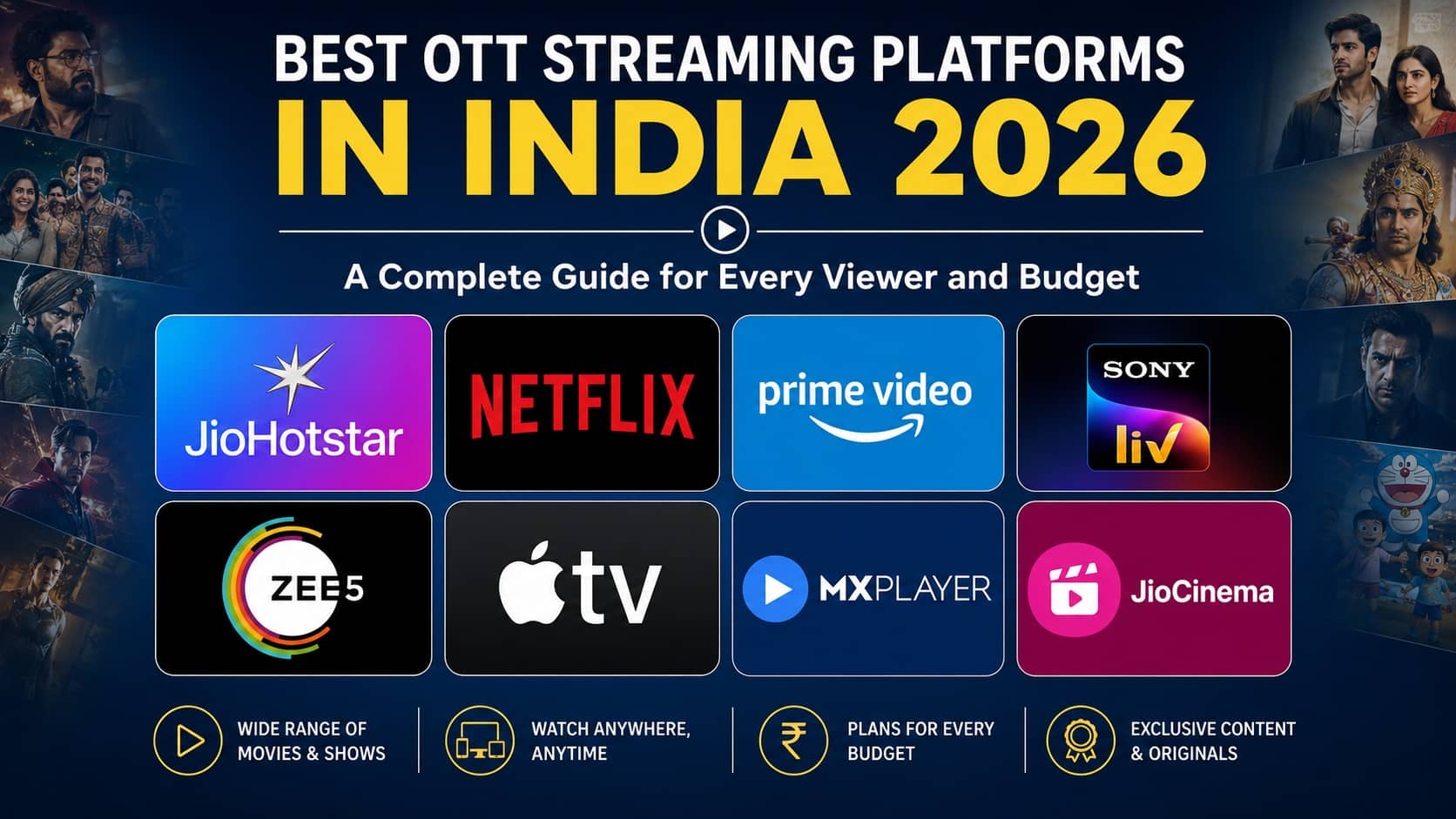 Guide for the best OTT streaming platforms in India 2026