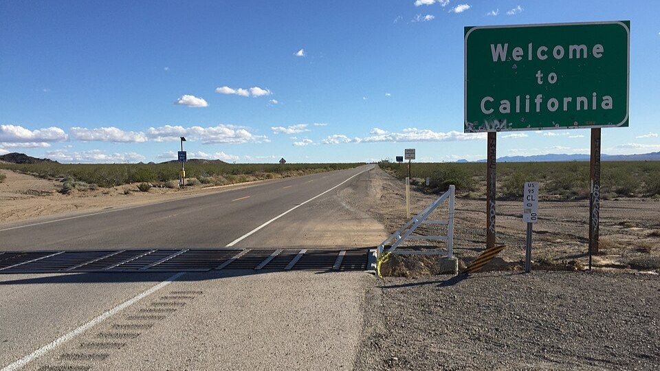 Welcome to California highway sign — symbolizing the state bar's sweeping AI ethics proposal