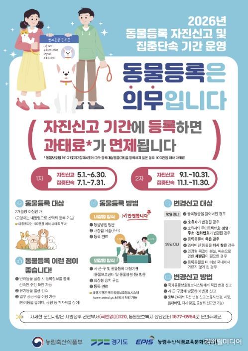 Gwangju pet registration announcement from Liberal Media