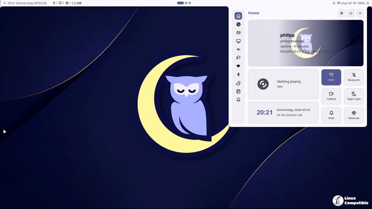 Noctalia 5.0.1 Desktop Environment