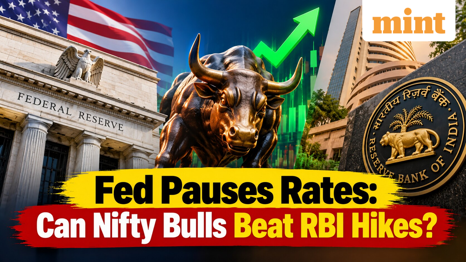 Fed and Nifty chart graphic