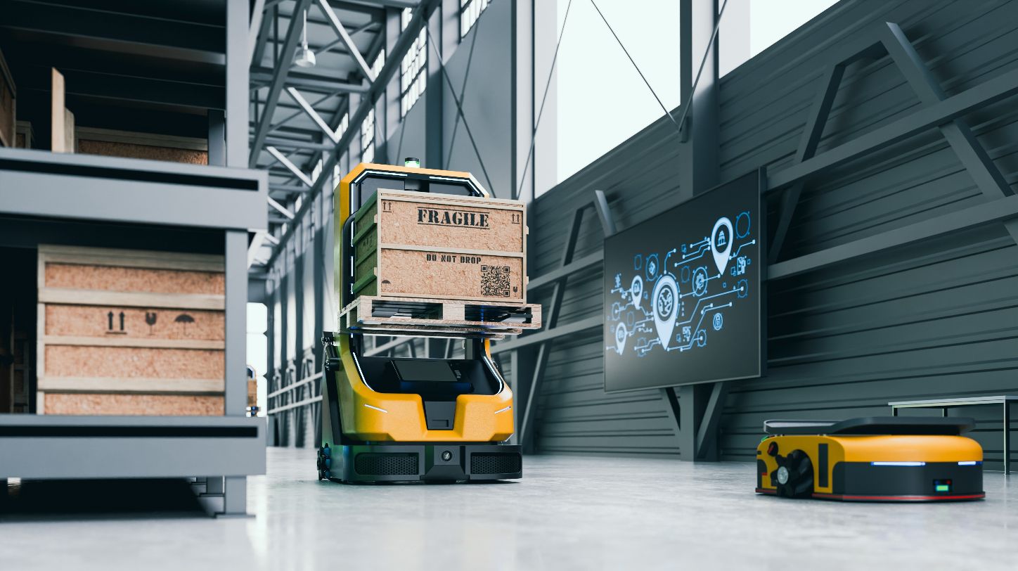 SAP and Cyberwave autonomous AI robotics deployed in logistics warehouse