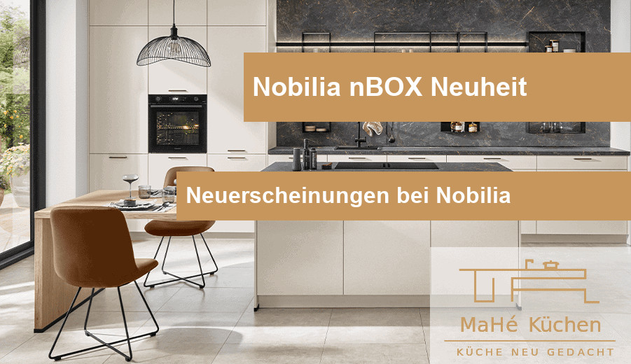 Nobilia nBOX kitchen system showcasing sleek, handleless cabinet fronts
