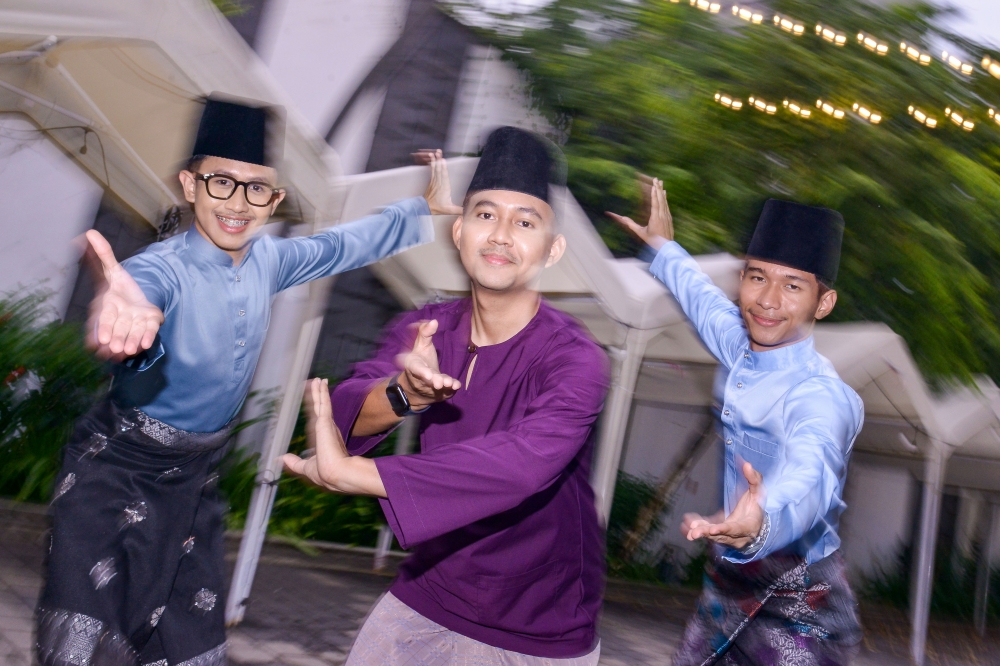 Zapin performers — the Malay dance art jointly nominated by Singapore, Malaysia, Brunei and Indonesia