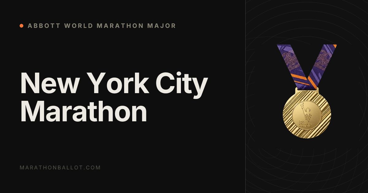 New York City Marathon 2026 Ballot Odds