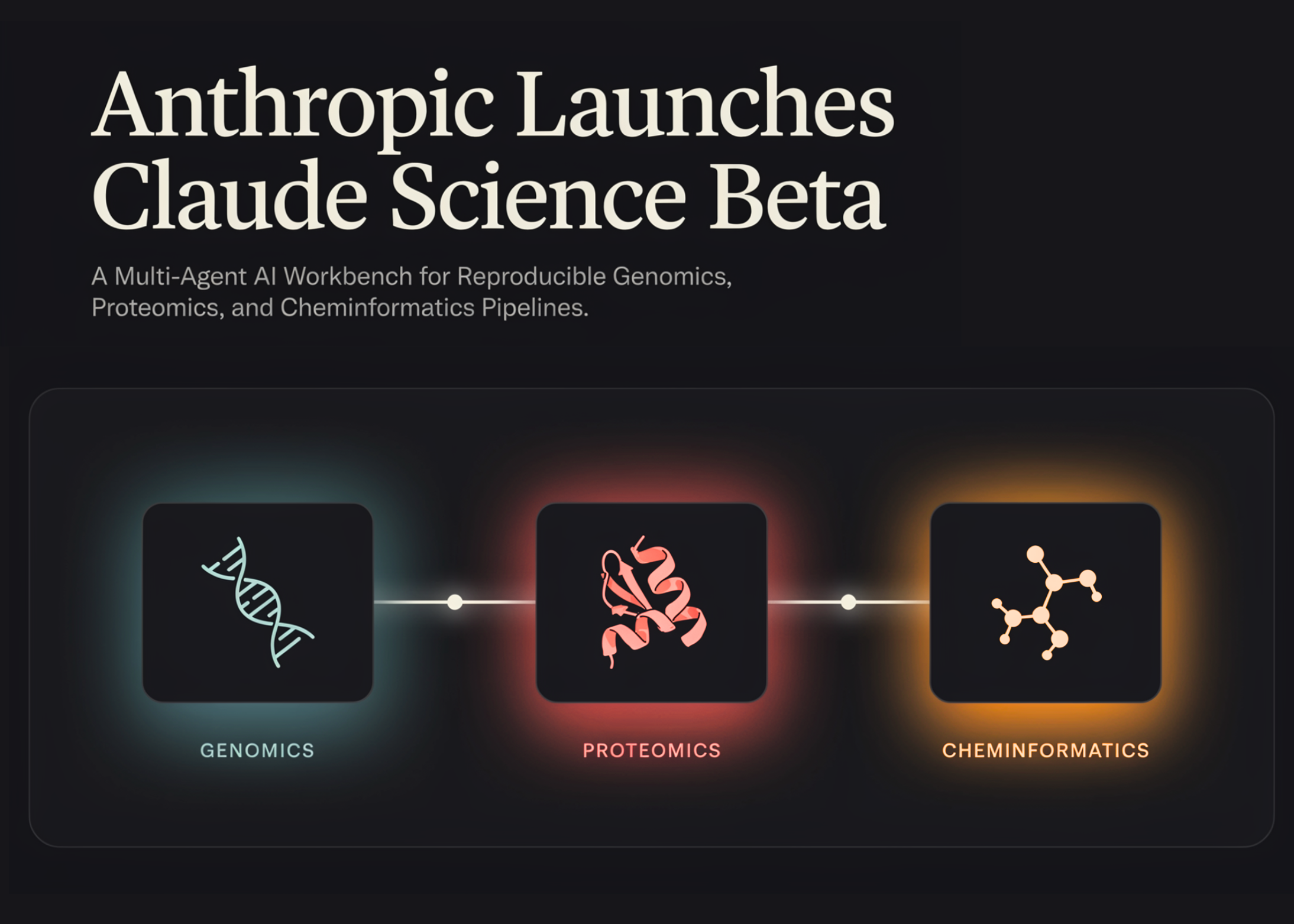 Screenshot of Anthropic's Claude Science interface showing multi-agent workflow capabilities