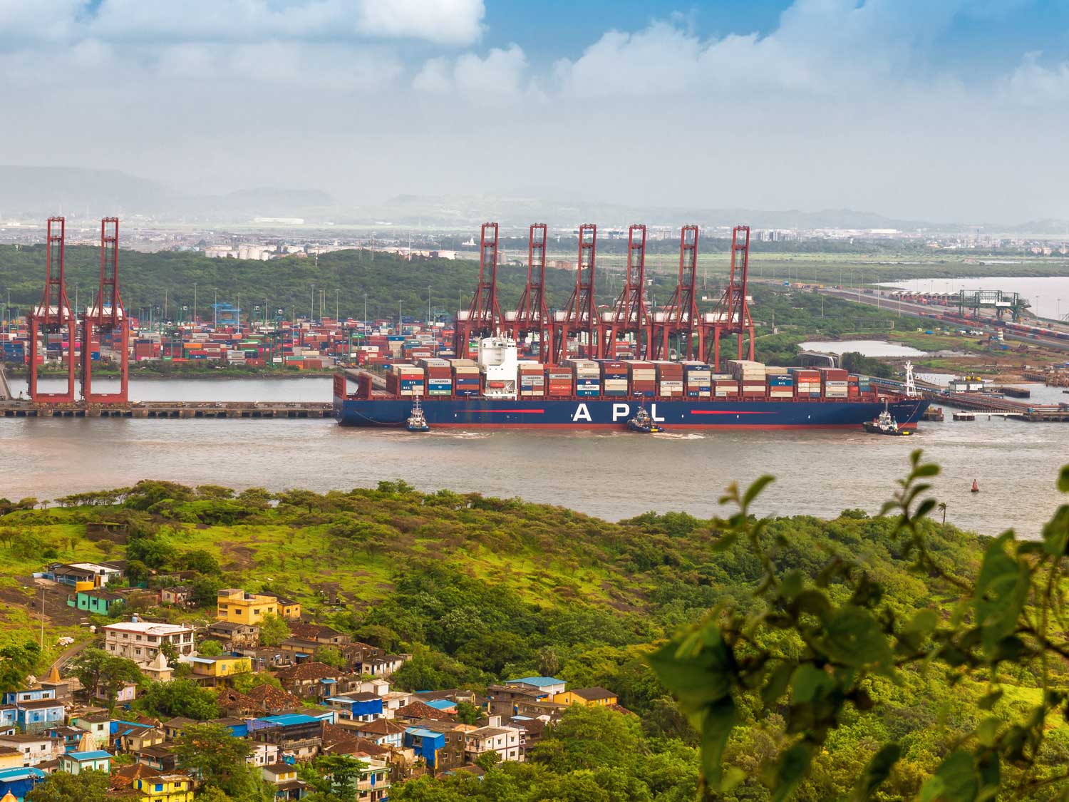 Nhava Sheva Port view
