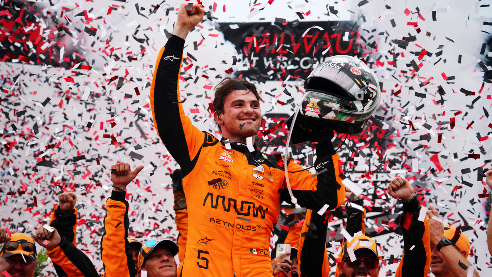 Pato O'Ward wins at Milwaukee Mile
