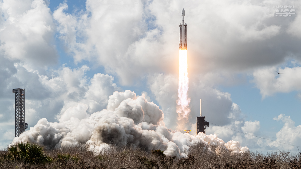 Falcon Heavy launches ViaSat-3 F3 from Kennedy Space Center
