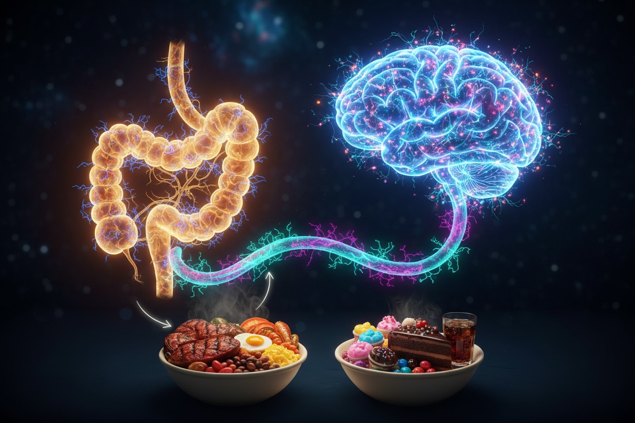 Neurobiological mechanism of the gut-brain circuit responding to protein deficiency