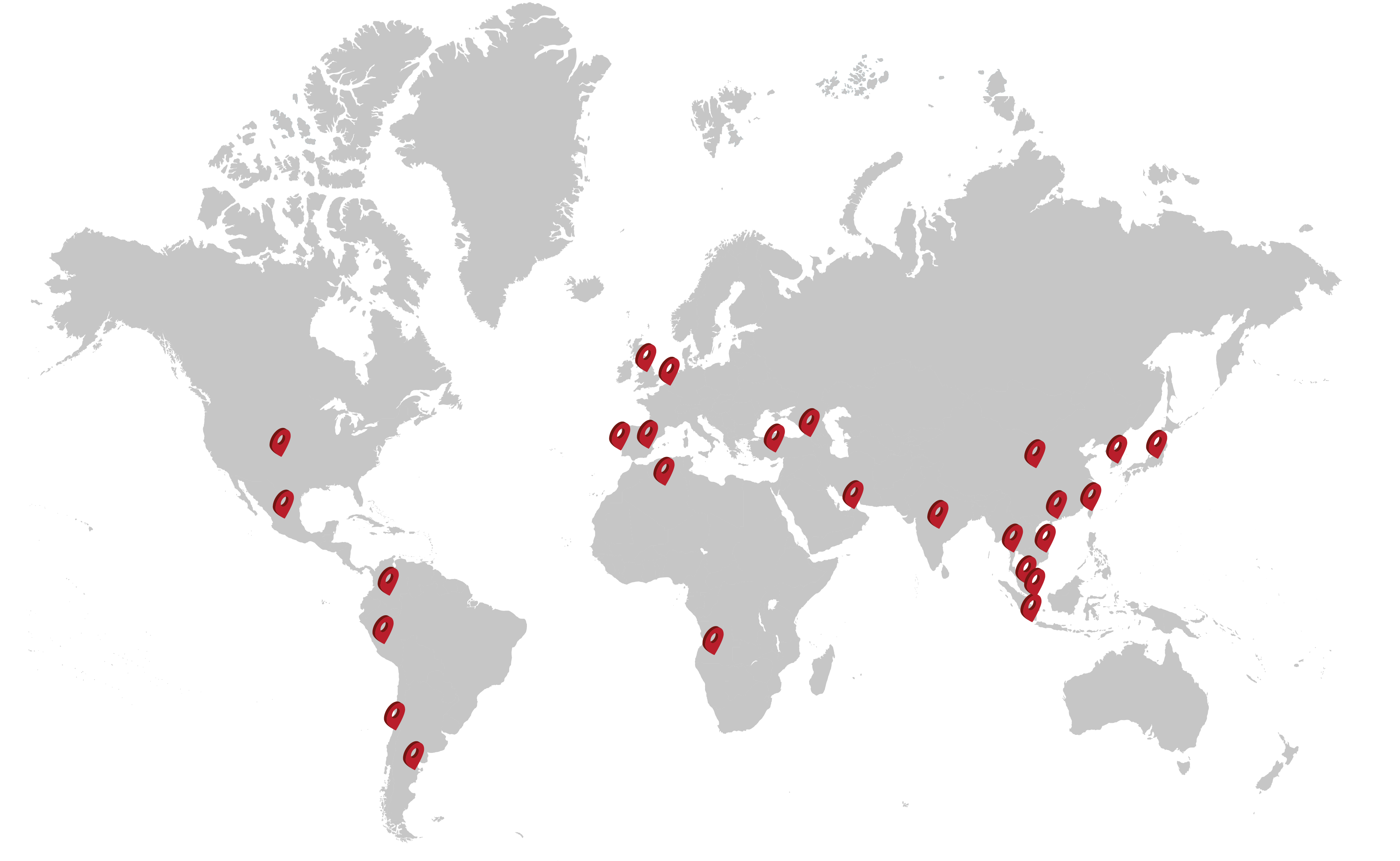 Global ocean freight routes and container shipping network