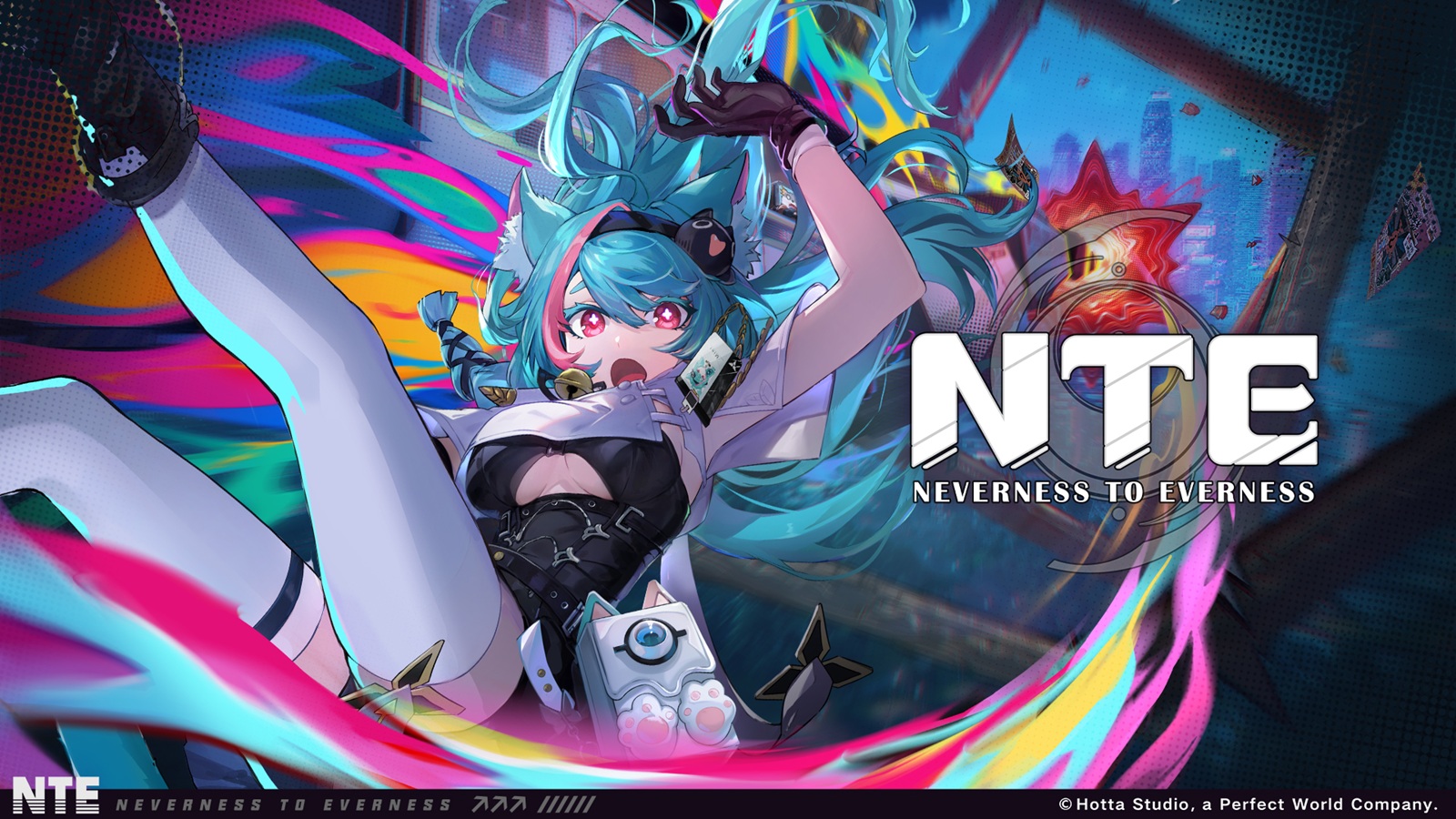 Neverness to Everness key art featuring open-world urban fantasy visuals