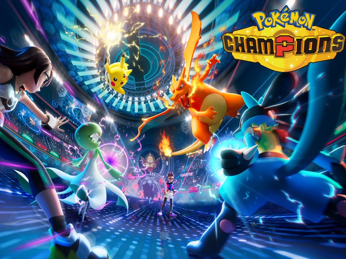 Pokémon Champions mobile launch announcement with Mega Raichu featured