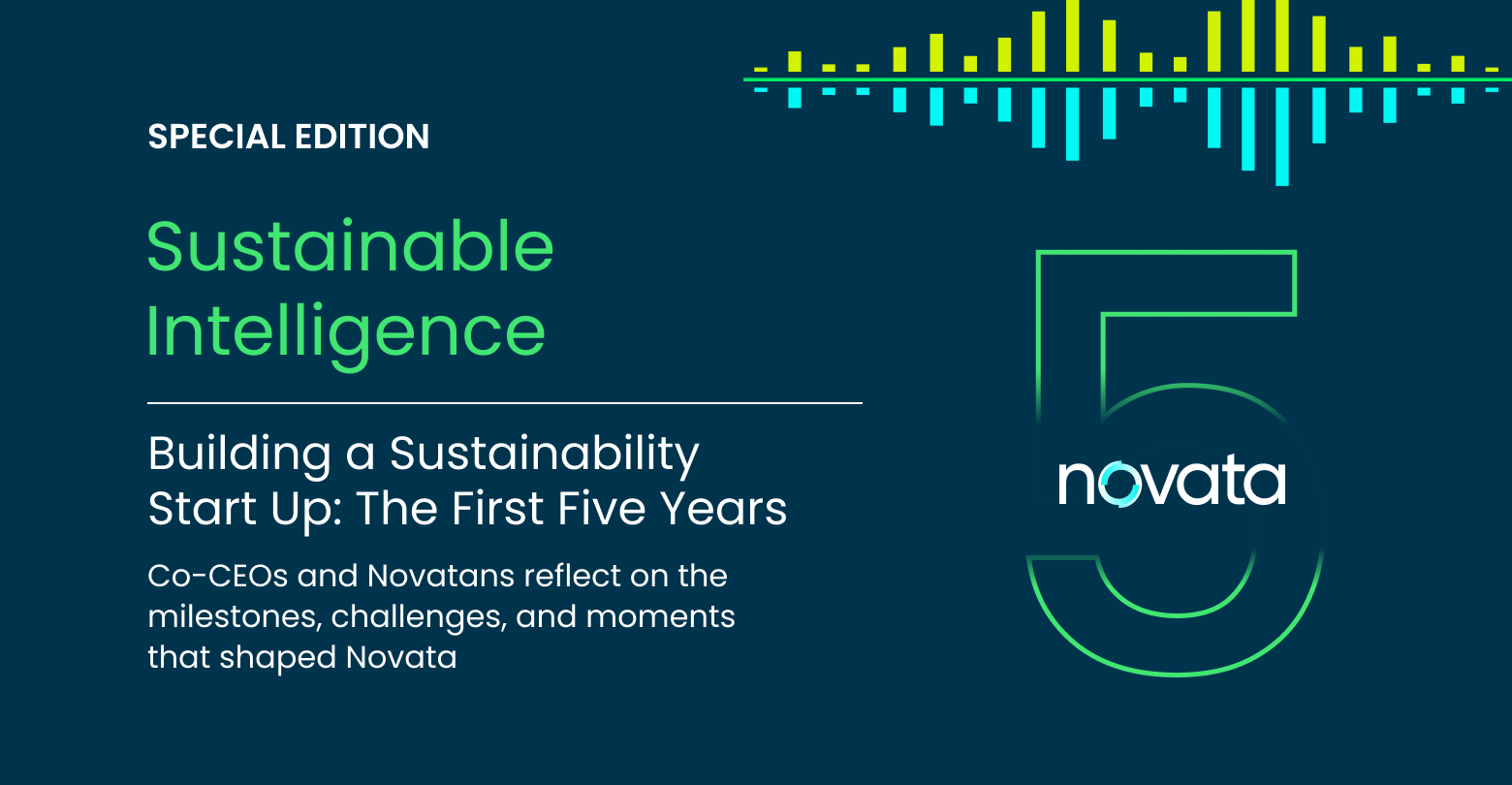 Novata's special podcast episode on building a sustainability startup reflects on five-year milestones and key lessons learned