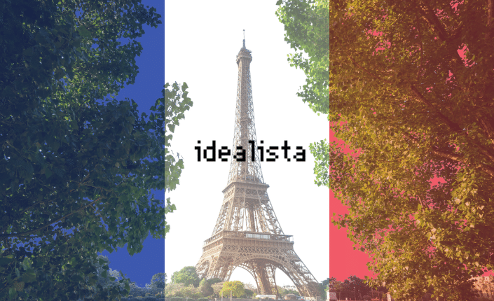 Idealista logo and interface preview for France launch