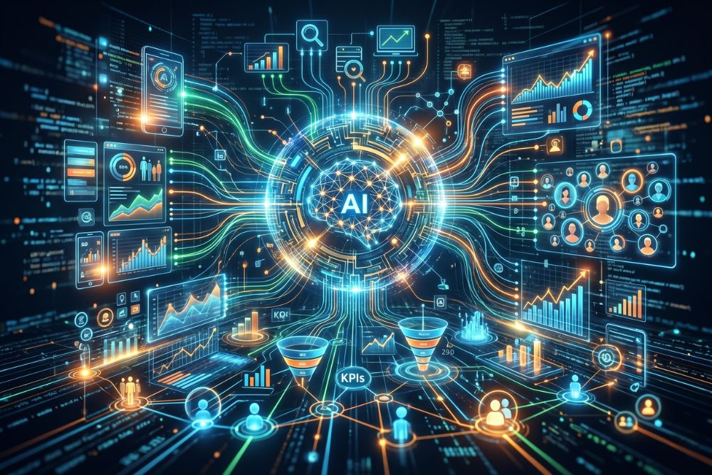 Visualization of AI performance marketing effectiveness