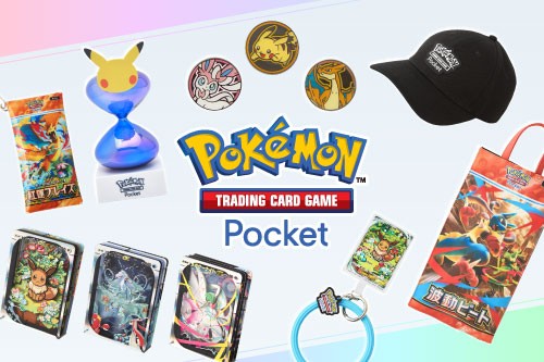 Pokémon TCG Pocket-themed LED hourglass lamp and goods