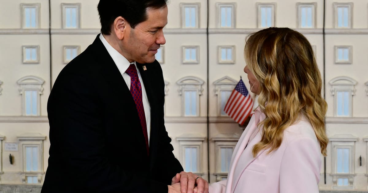 Incontro Rubio-Meloni a Roma sullo sfondo delle tensioni bilaterali