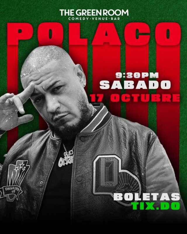 Polaco performing on stage