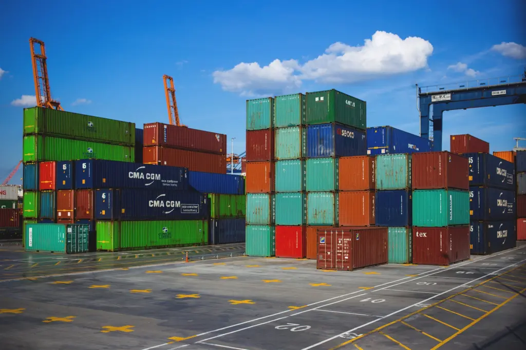Container terminal at a UK port