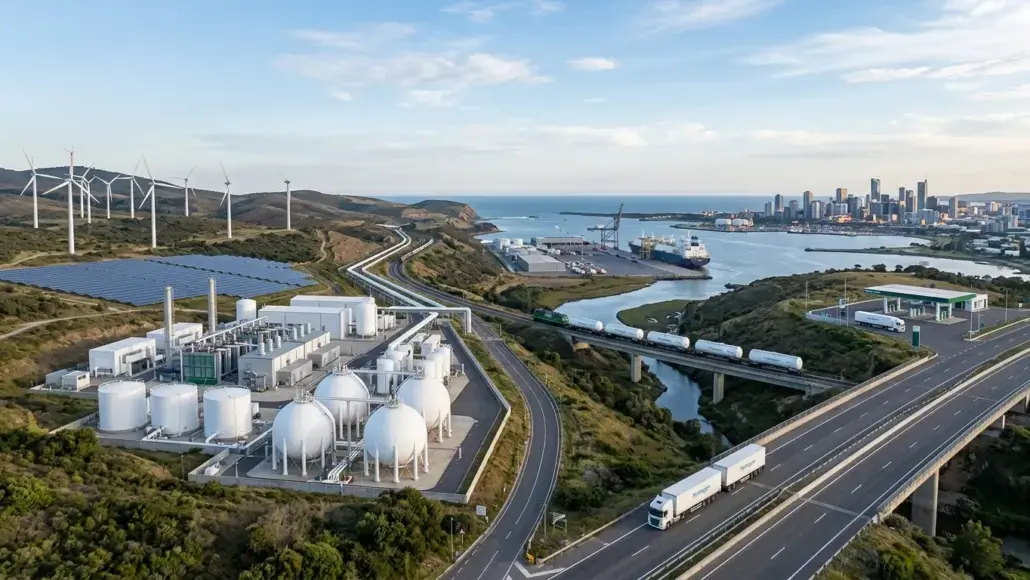 Hydrogen production and storage facility infrastructure