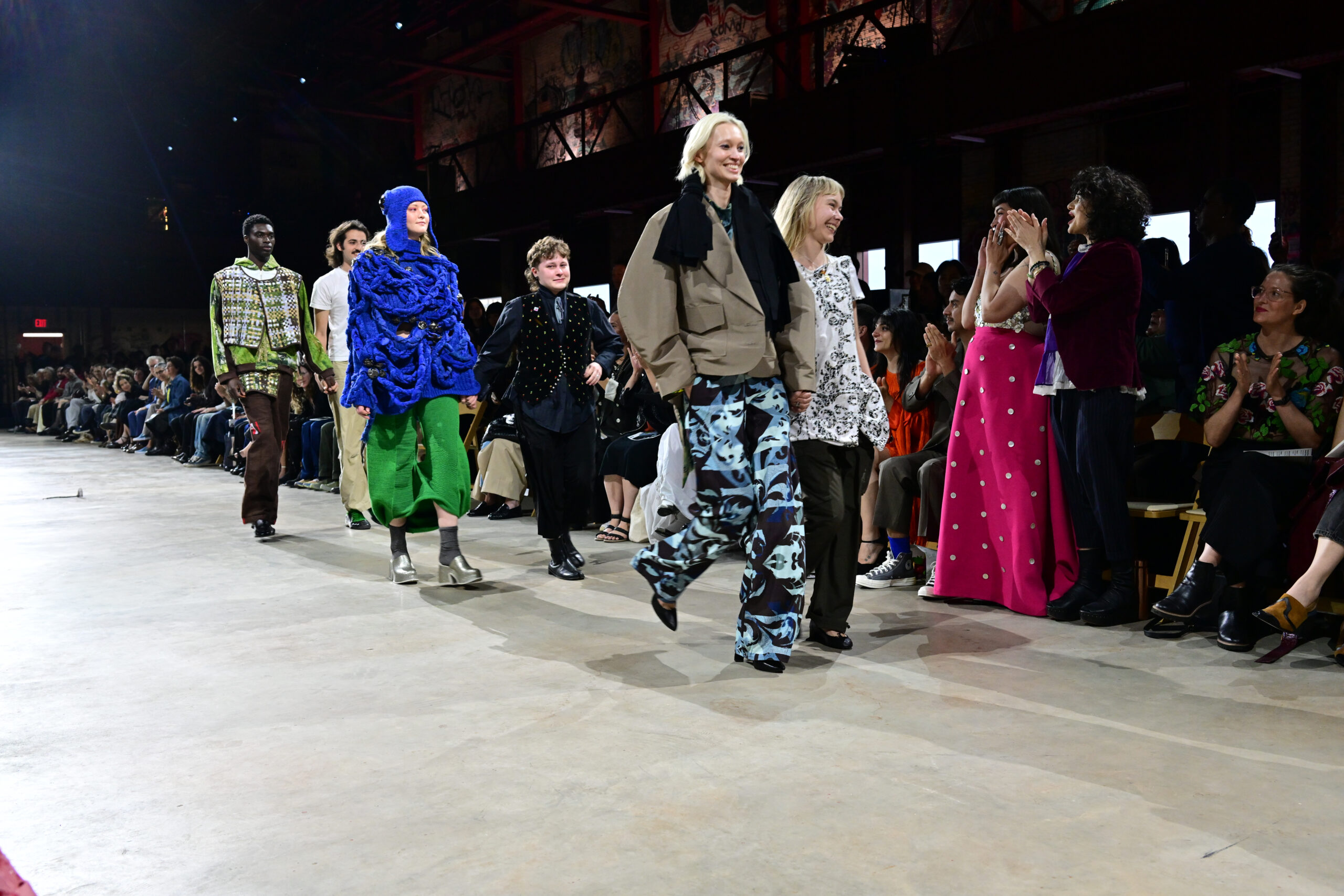 Pratt Institute 2026 Fashion Shows runway presentation at Powerhouse Arts in Brooklyn