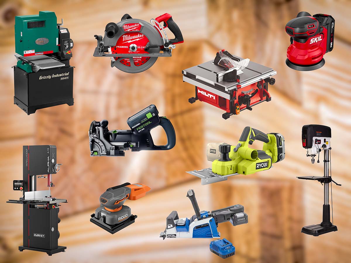 New woodworking power tools display 2026