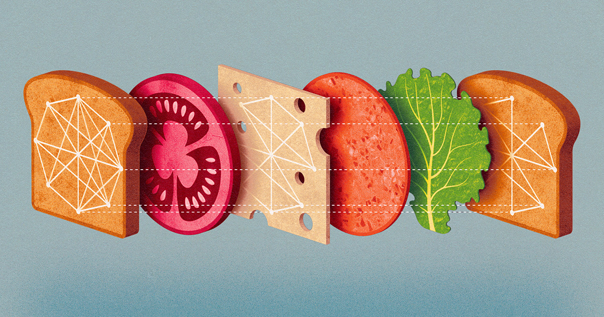 Graph sandwich illustration
