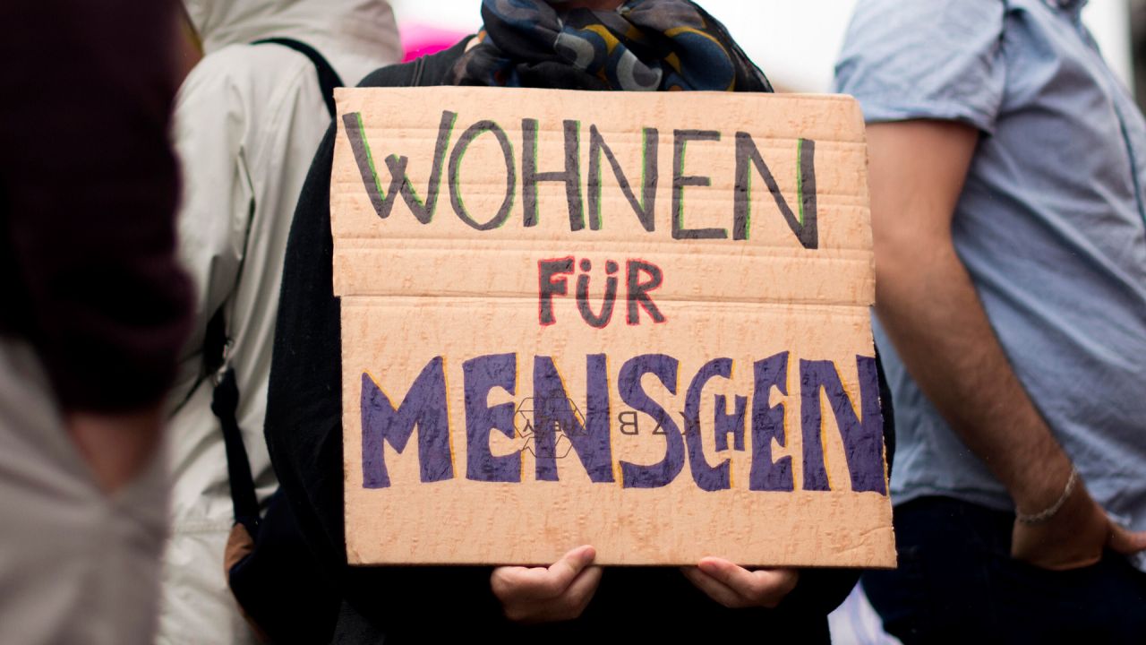 Demonstration in Berlin for affordable housing