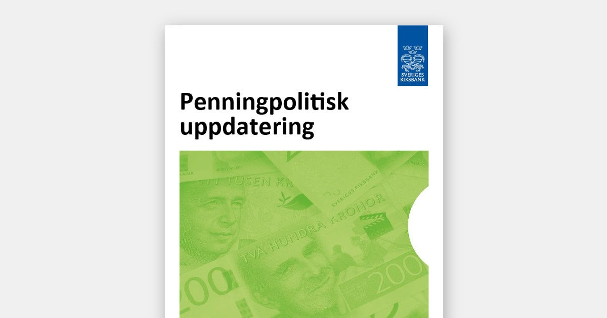 Riksbank press release regarding interest rate decision