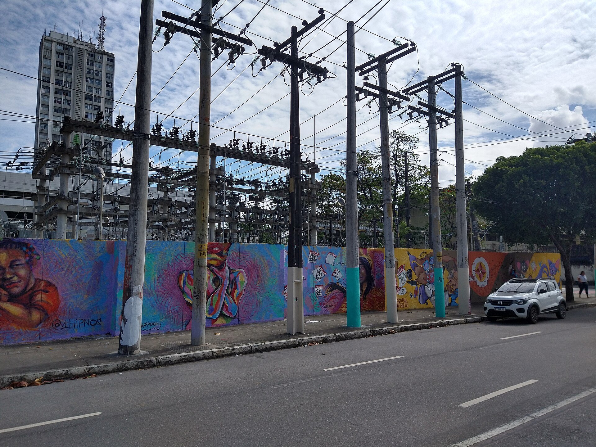 Urban art festival scene in Belo Horizonte, Brazil