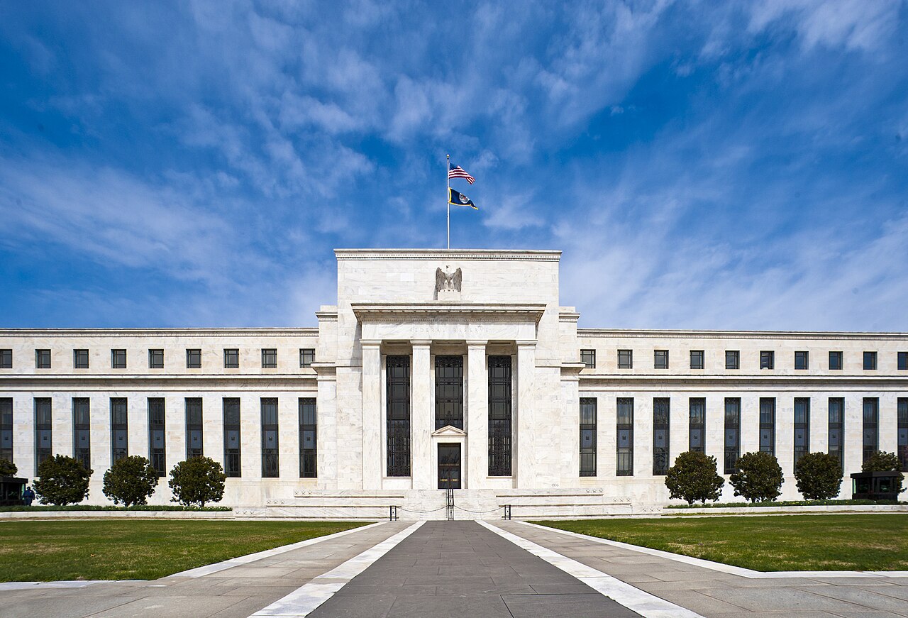 Federal Reserve building exterior, symbolizing global interest rate policies