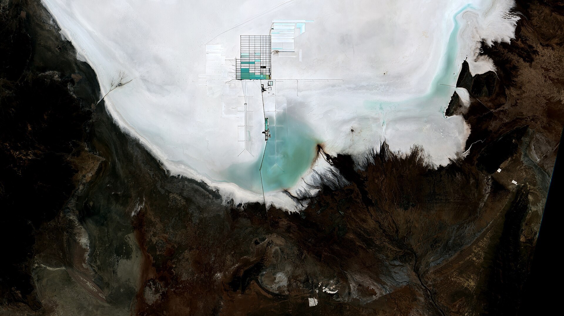 Lithium salt flat in South America