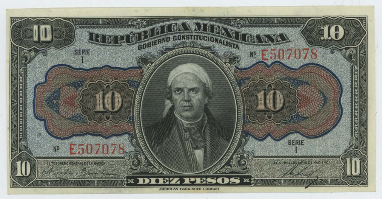 Mexican peso banknote
