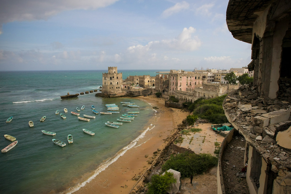 Mogadishu old port view
