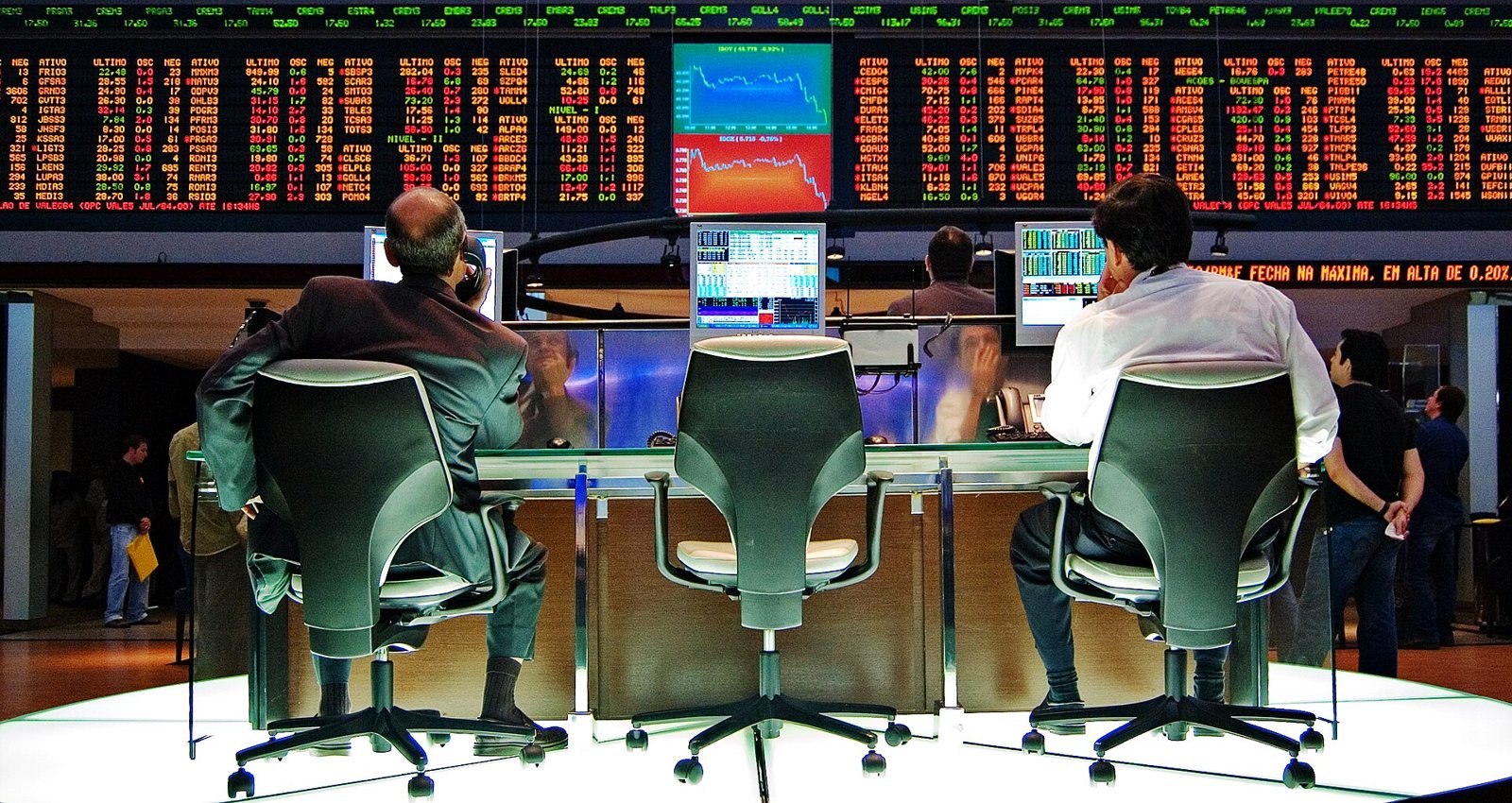 Market data visualization showing Latin American pre-open trends