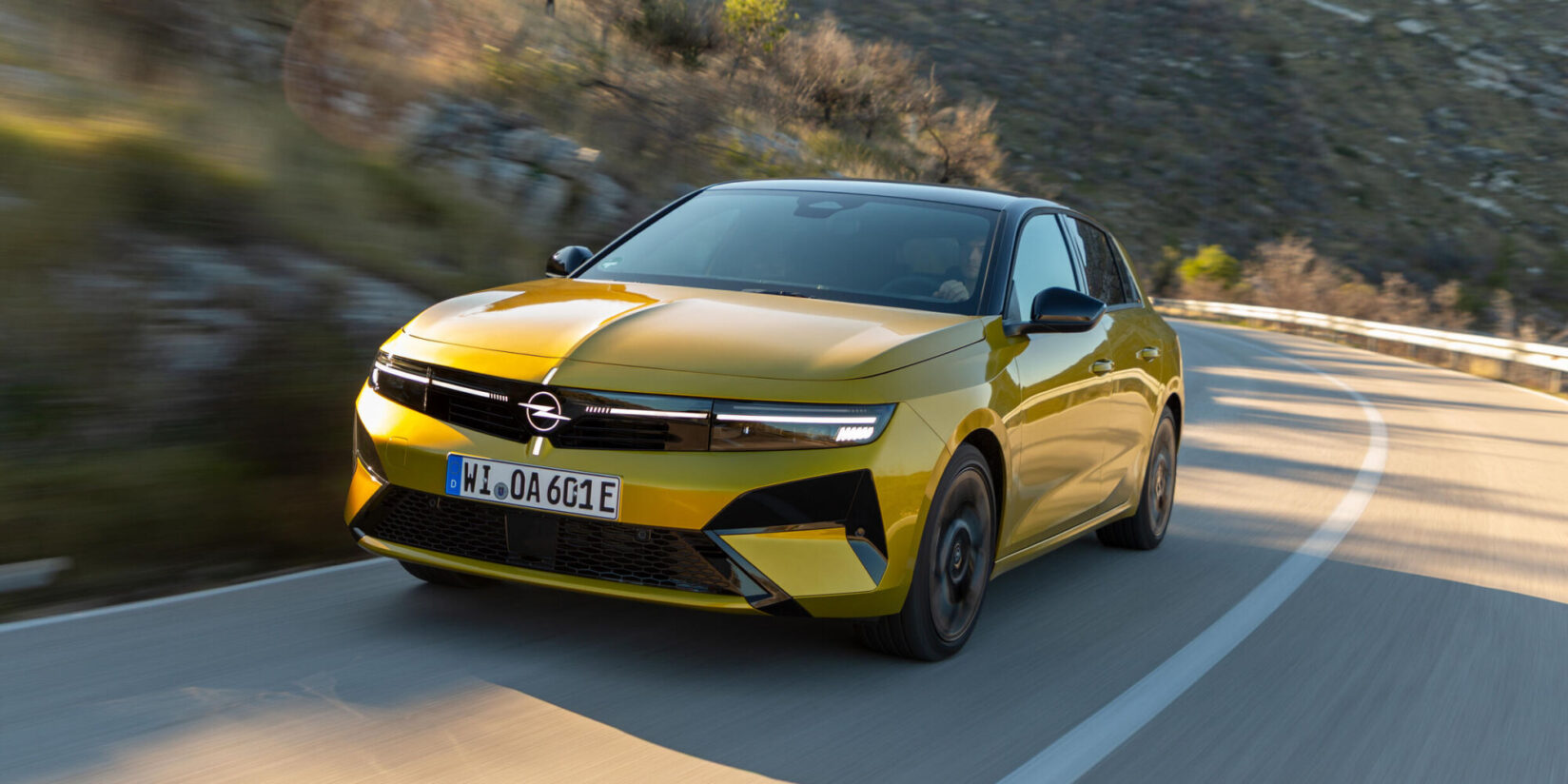 Opel Astra recalled over a software fault showing wrong speed limits (illustrative)