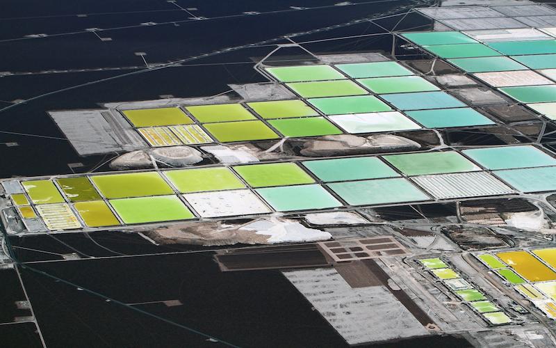 SQM lithium evaporation ponds