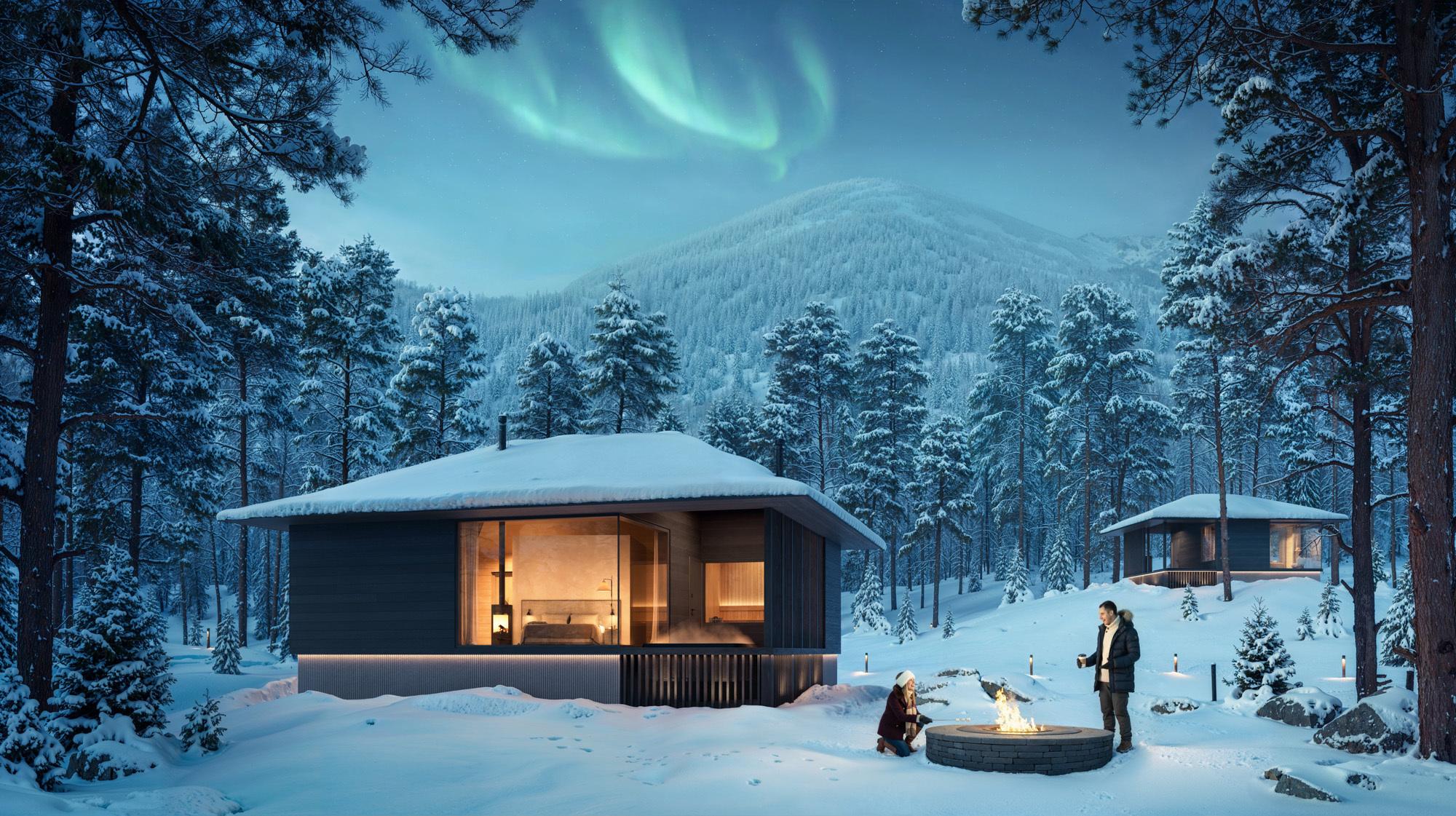 New glass igloo resort in Lapland