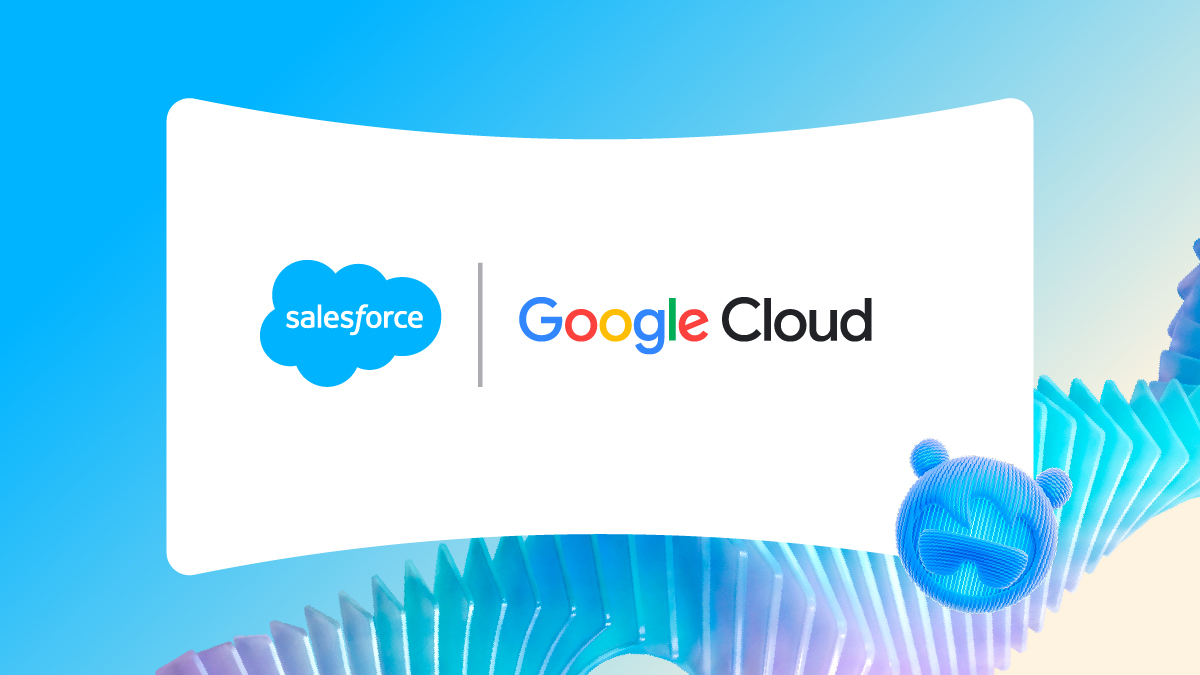 Salesforce and Google Cloud partnership graphic