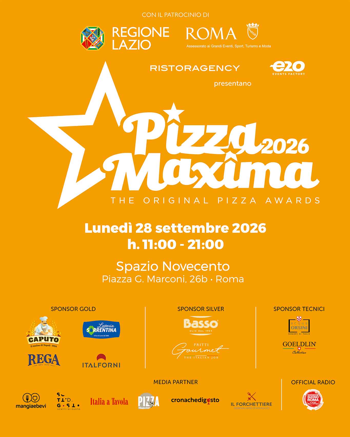 Poster for Pizza Maxima 2026 in Rome