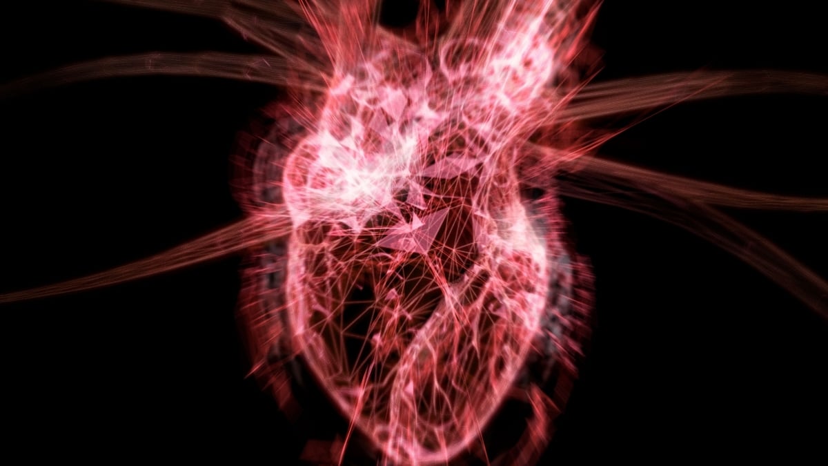Graphic illustrating the connection between heart attack risk and women's health